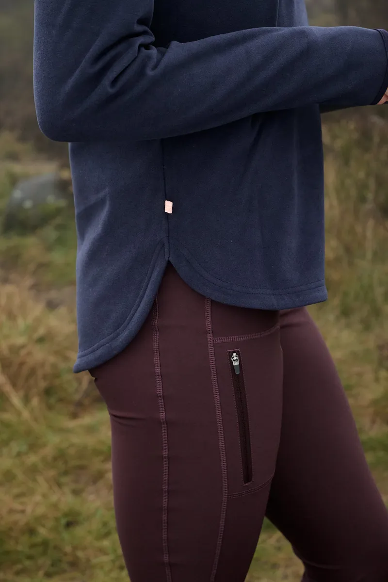 Acai Endurasoft Quarter Zip Fleece Womens in Deep Navy-6