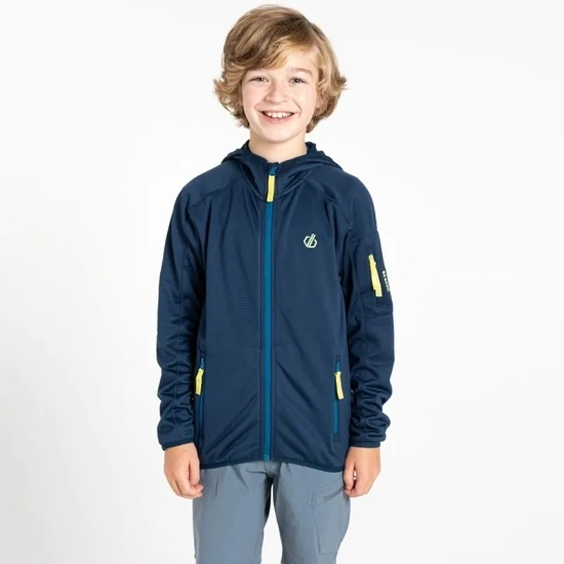 Dare2b Explore Fleece Kids in Moonlight Denim/Daiquiri Green-3