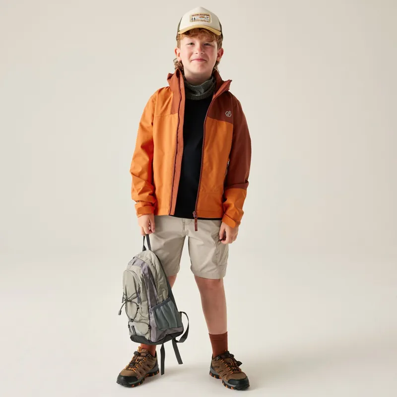 Dare2b Explore III Waterproof Jacket Kids in Burnt Orange/Spice-5
