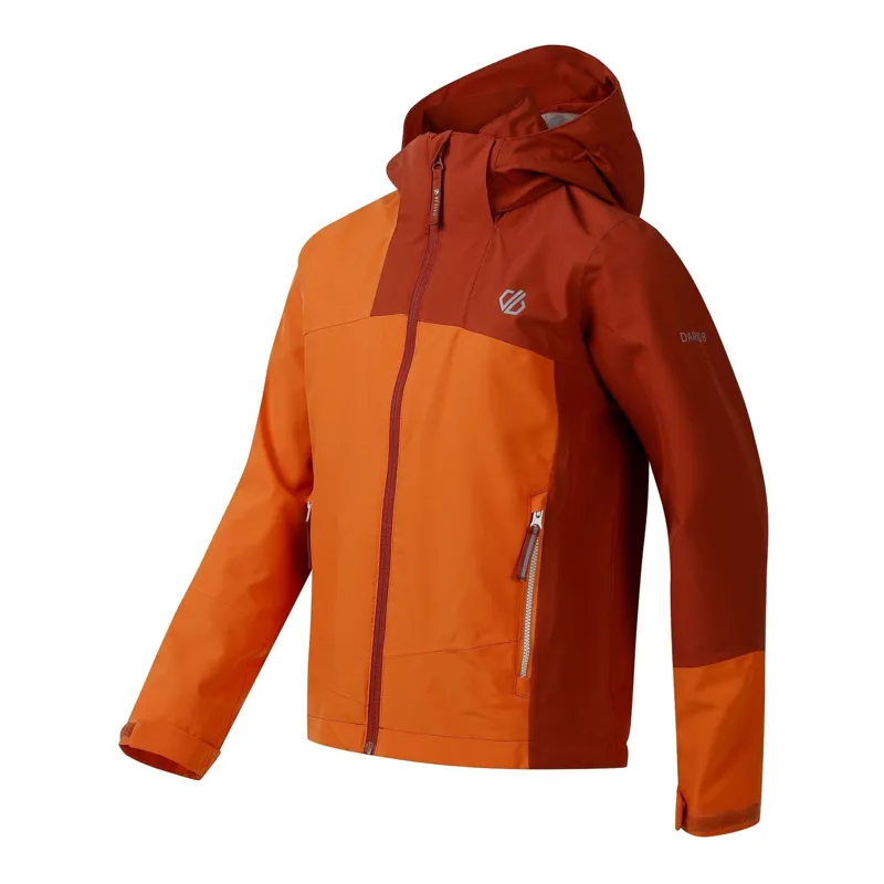 Dare2b Explore III Waterproof Jacket Kids in Burnt Orange/Spice-2