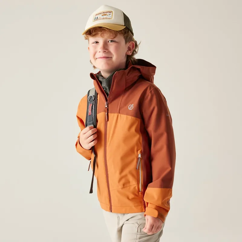 Dare2b Explore III Waterproof Jacket Kids in Burnt Orange/Spice-3
