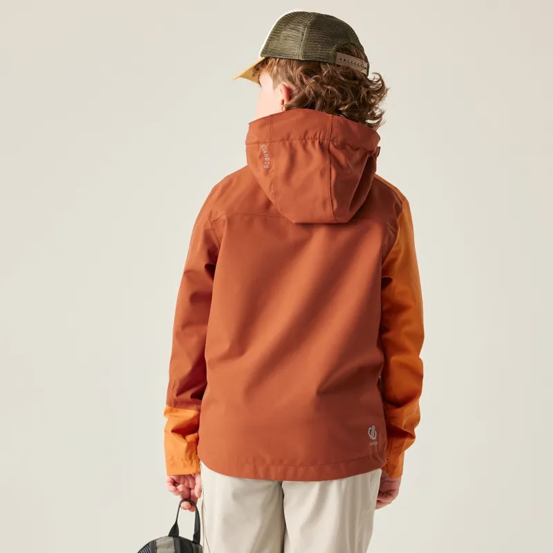 Dare2b Explore III Waterproof Jacket Kids in Burnt Orange/Spice-4