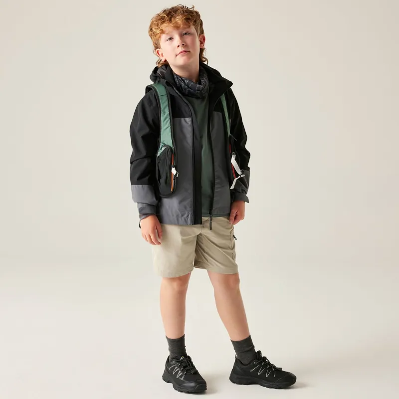 Dare2b Explore III Waterproof Jacket Kids in Magnet/Black-5