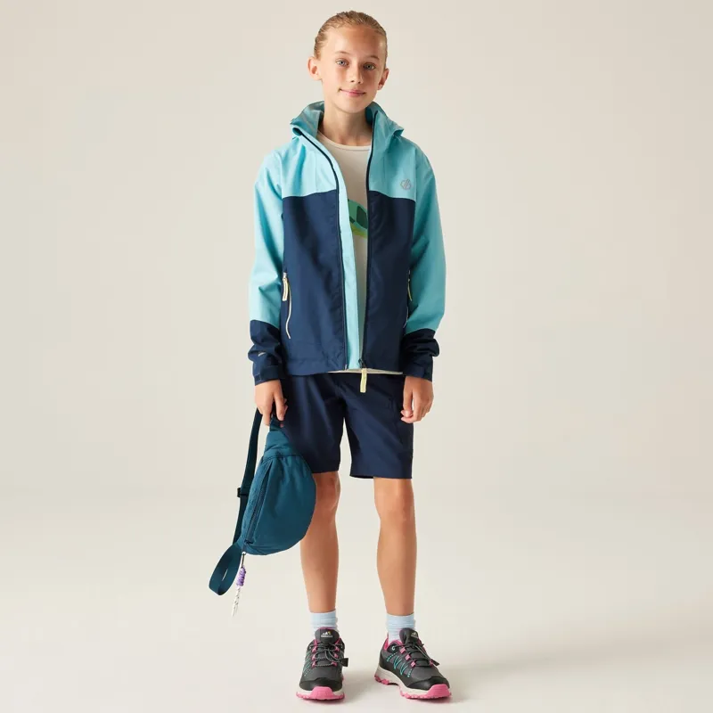 Dare2b Explore III Waterproof Jacket Kids in Navy/Nordic Blue-3