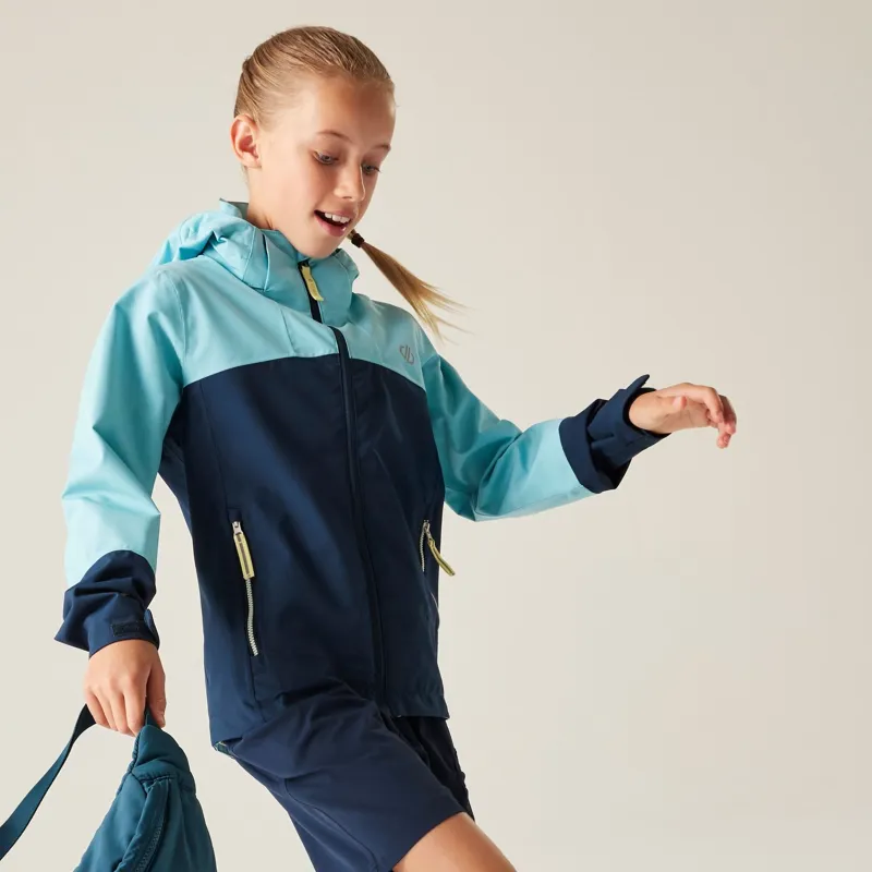 Dare2b Explore III Waterproof Jacket Kids in Navy/Nordic Blue-5