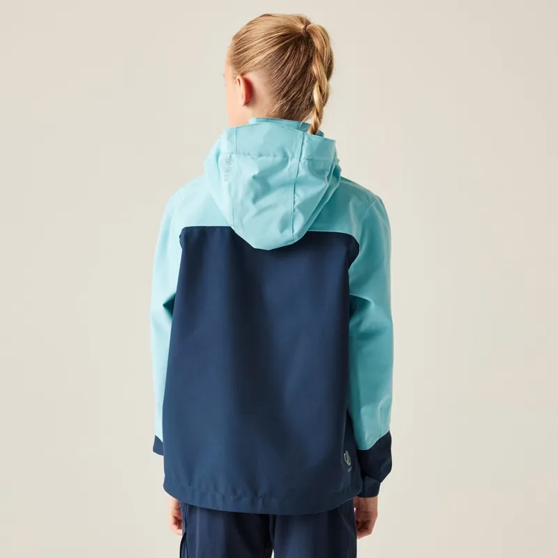 Dare2b Explore III Waterproof Jacket Kids in Navy/Nordic Blue-4