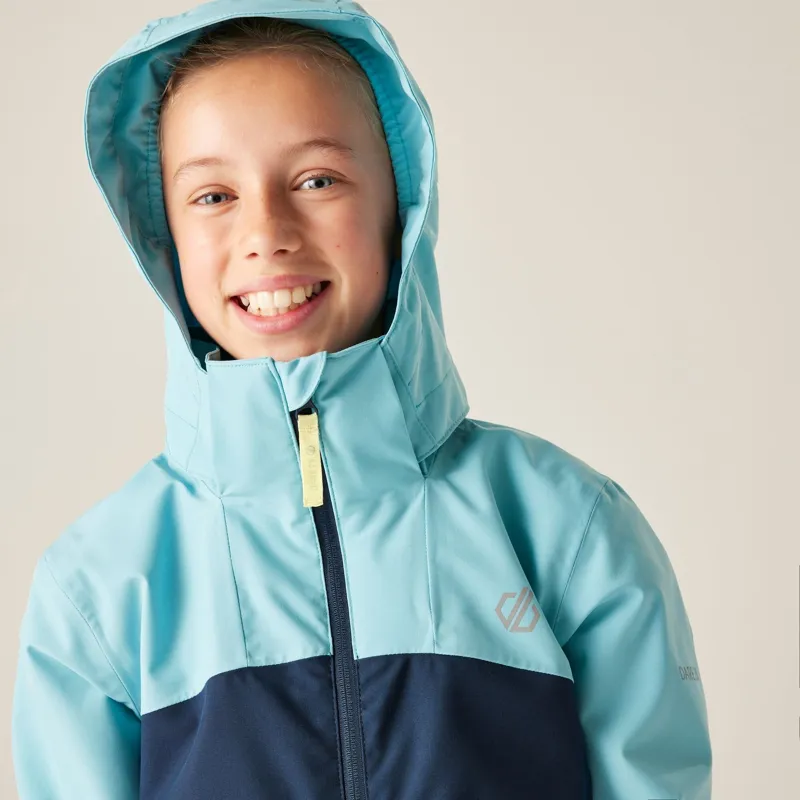 Dare2b Explore III Waterproof Jacket Kids in Navy/Nordic Blue-7