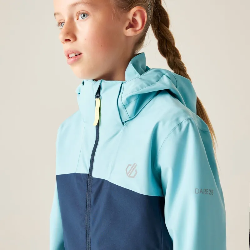Dare2b Explore III Waterproof Jacket Kids in Navy/Nordic Blue-6