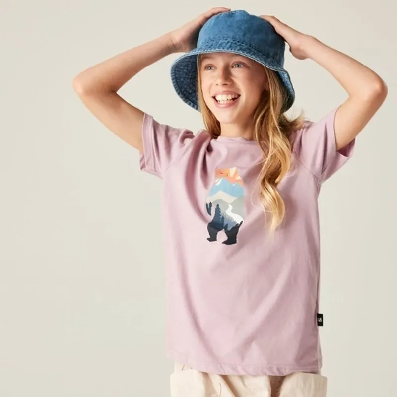 Dare2b Trailblazer III Kids' Tee in Mauve Shadow-3