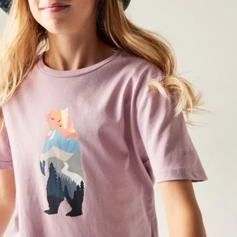 Dare2b Trailblazer III Kids' Tee in Mauve Shadow-5