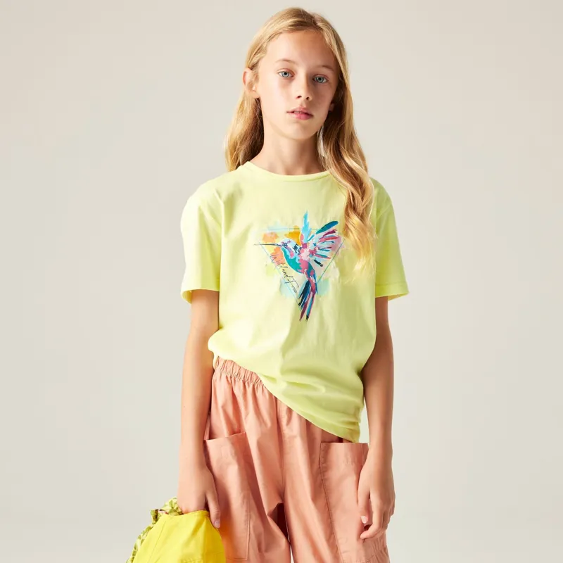 Dare2b Trailblazer III Kids' Tee in Wax Yellow-3