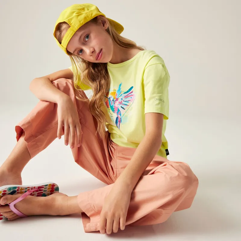 Dare2b Trailblazer III Kids' Tee in Wax Yellow-5
