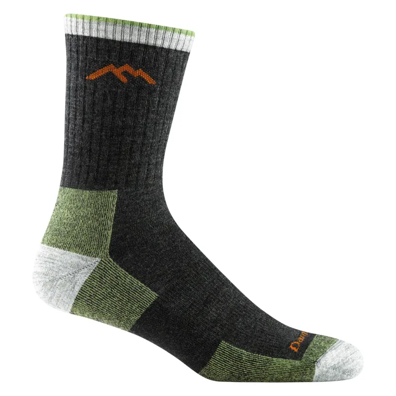 Darn Tough Hiker Micro Crew Midweight Cushion Mens Sock in Lime