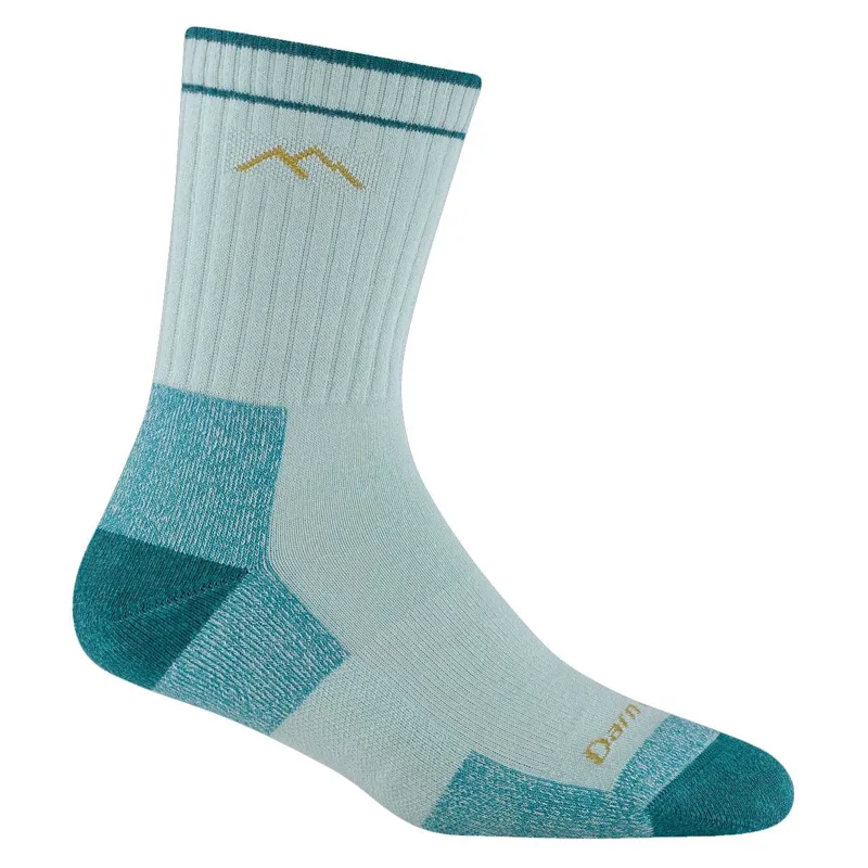 Darn Tough Hiker Micro Crew Midweight Cushion Womens Socks in Glacier