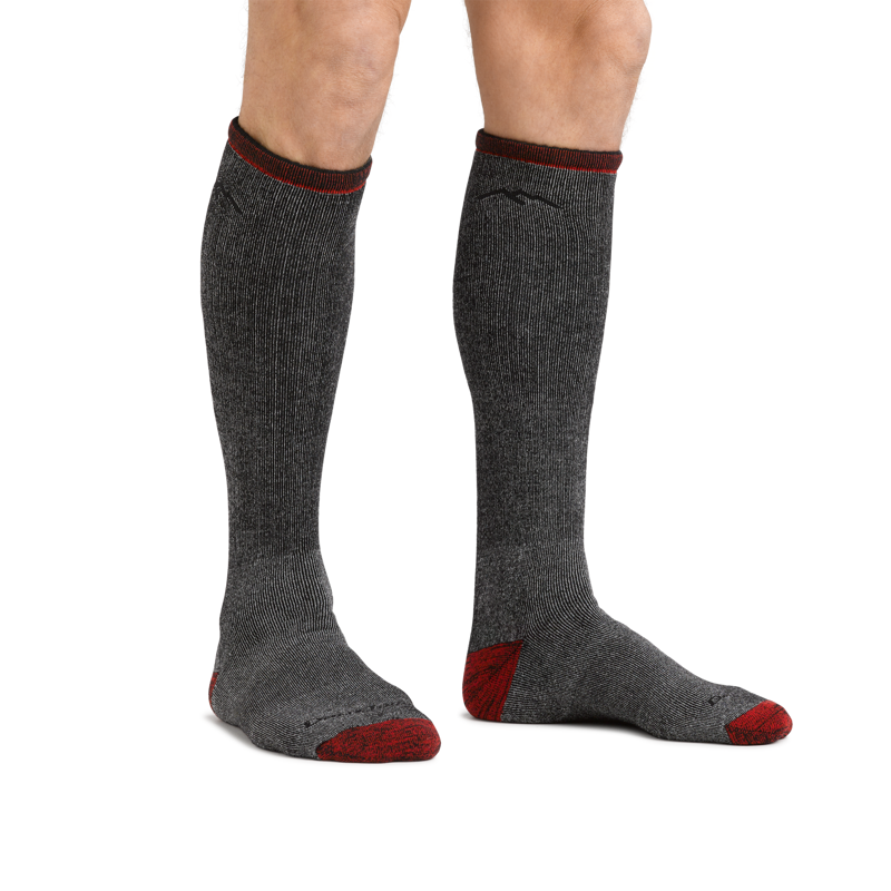 Darn Tough Mountaineering OTC Heavyweight With Cushion Mens in Smoke-2