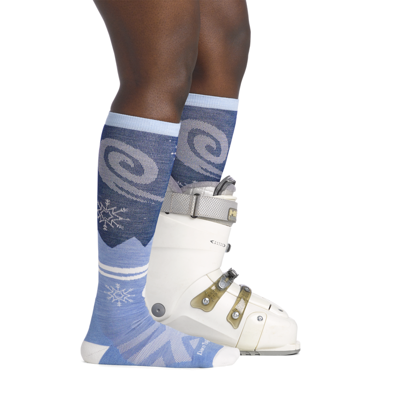 Darn Tough Swirlwind OTC Lightweight With Cushion Womens in Midnight-3