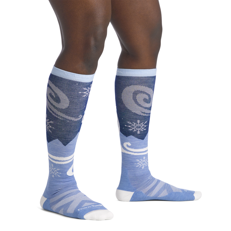 Darn Tough Swirlwind OTC Lightweight With Cushion Womens in Midnight-4
