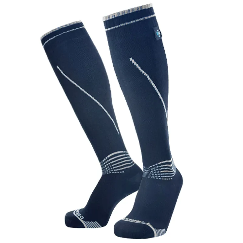 Dexshell Longlite Compression 2.0 Knee Socks in Jet Black/Grey