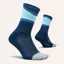 Feetures Elite Light Cushion Mini Crew Socks Unisex in Blue Bounce