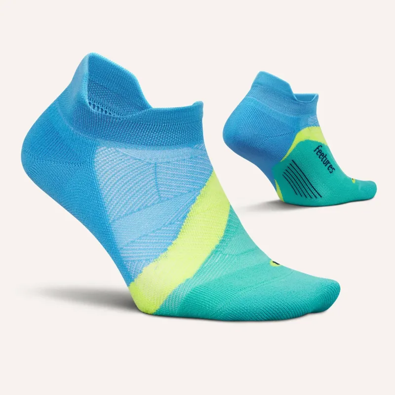 Feetures Elite Light Cushion Tab Unisex Sock in Arctic Blue-1