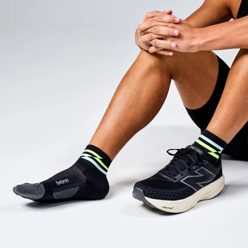 Feetures Elite Ultra Light Quarter Unisex Sock in Night Track-3