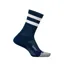 Feetures Elite Light Cushion Mini Crew in Navy High Top Stripe