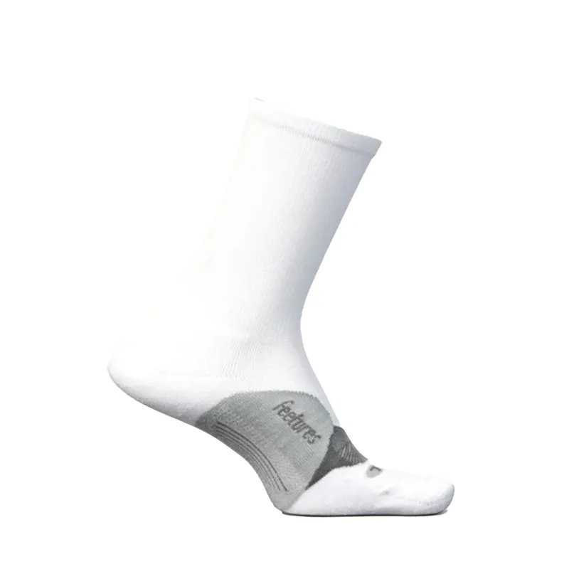 Feetures Elite Light Cushion Mini Crew in White