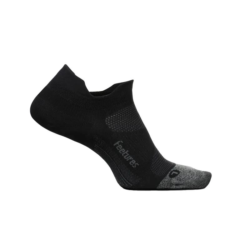 Feetures Elite Light Cushion No Show Tab in Black-1