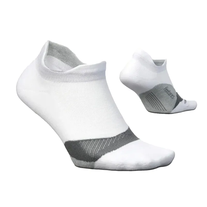 Feetures Elite Light Cushion No Show Tab in White-1