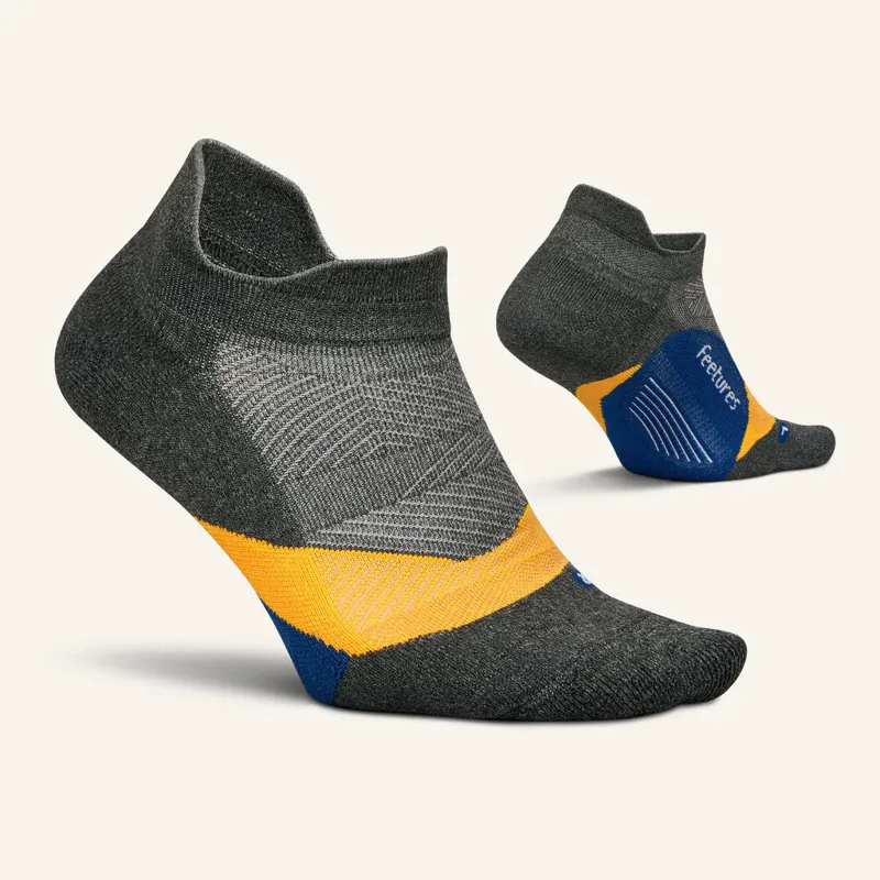 Feetures Elite Light Cushion Running Tab Sock in Iron Seal-1