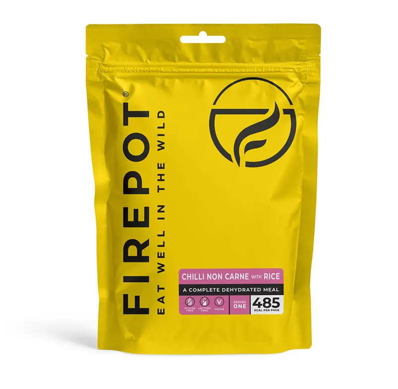 Firepot Food Chilli Non Carne and Rice Dehydrated Meal in Yellow-1