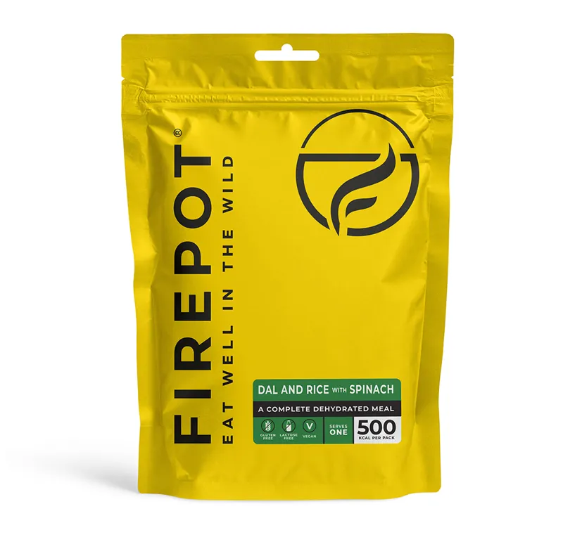 Firepot Food Dehydrated Meals Dal and Rice with Spinach-1