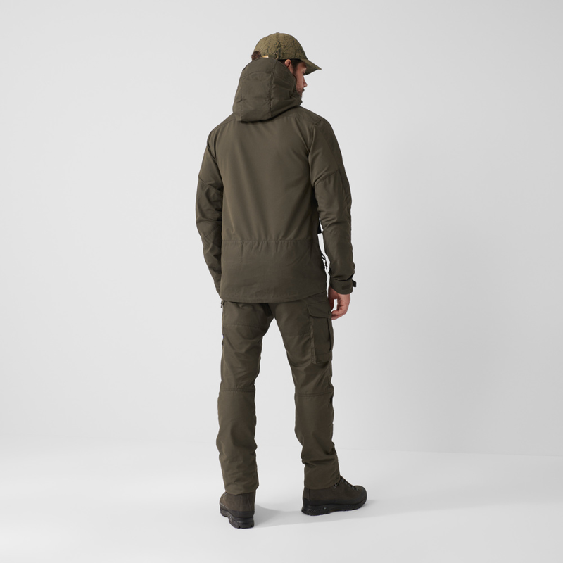 Fjallraven Lappland Hybrid Jacket Mens in Dark Olive-4