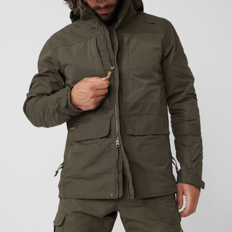 Fjallraven Lappland Hybrid Jacket Mens in Dark Olive-8