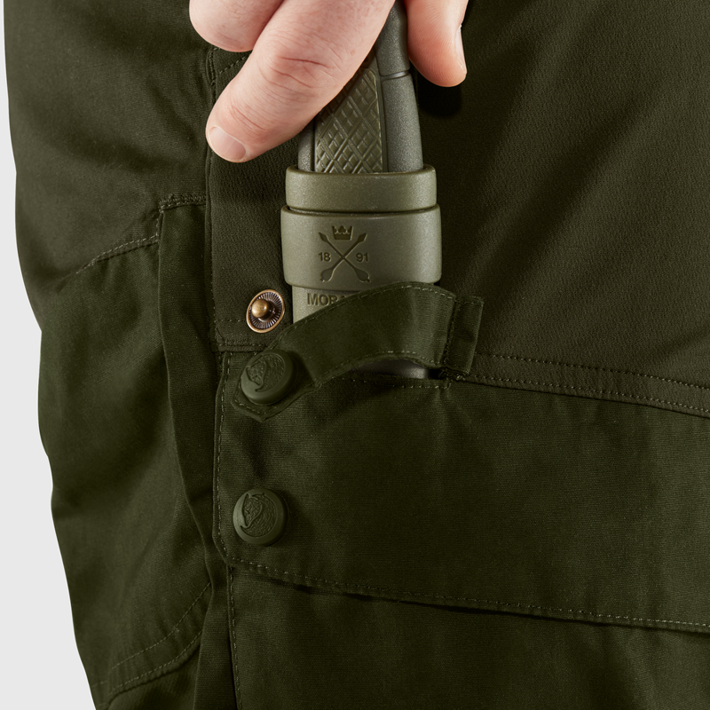 Fjallraven Lappland Hybrid Trousers Mens in Dark Olive-6