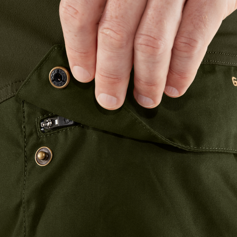 Fjallraven Lappland Hybrid Trousers Mens in Dark Olive-9