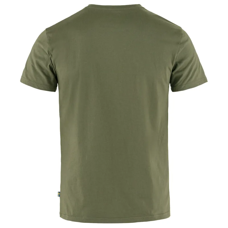 Fjallraven Logo Mens T-Shirt in Laurel Green-1