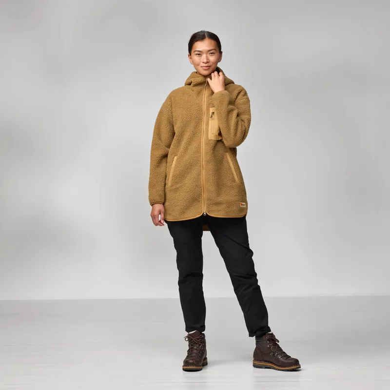 Fjallraven Vardag Pile Fleece Long Womens in Black-6