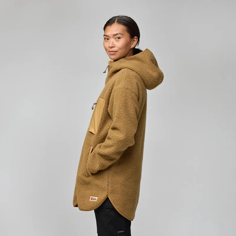 Fjallraven Vardag Pile Fleece Long Womens in Black-4