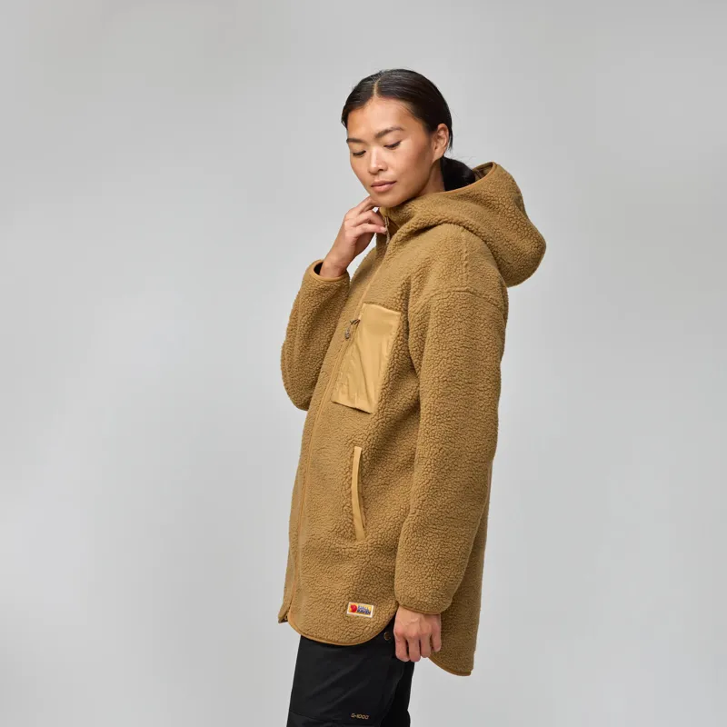 Fjallraven Vardag Pile Fleece Long Womens in Black-3