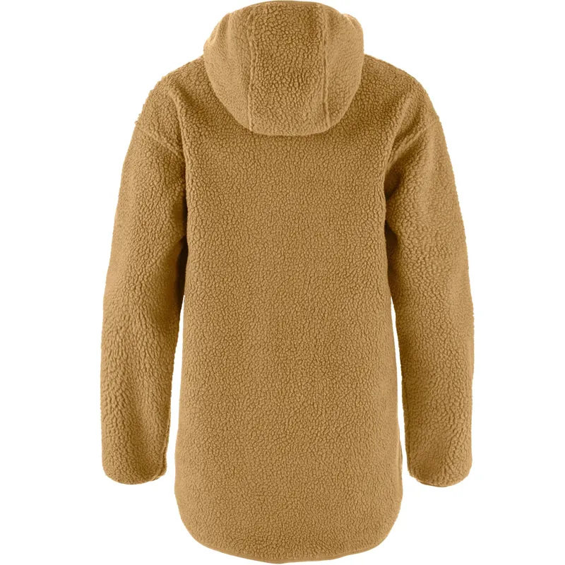 Fjallraven Vardag Pile Fleece Long Womens in Buckwheat Brown-1