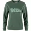 Fjallraven Logo Sweater Womens in Deep Patina/Misty Green