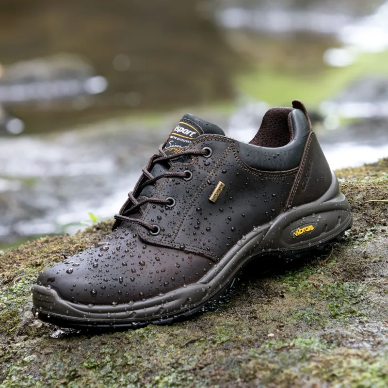 Grisport Exmoor II Waterproof Leather Walking Shoe in Brown-2