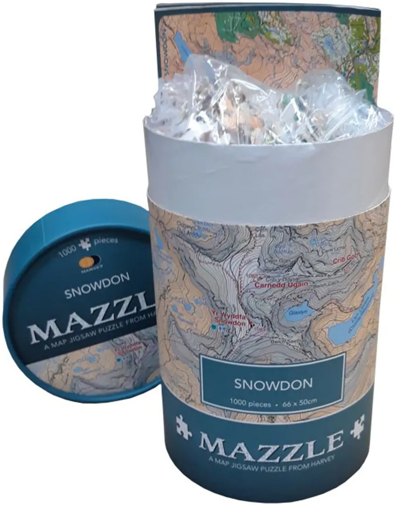 Harvey Snowdon Mazzle Map Jigsaw Puzzle-1