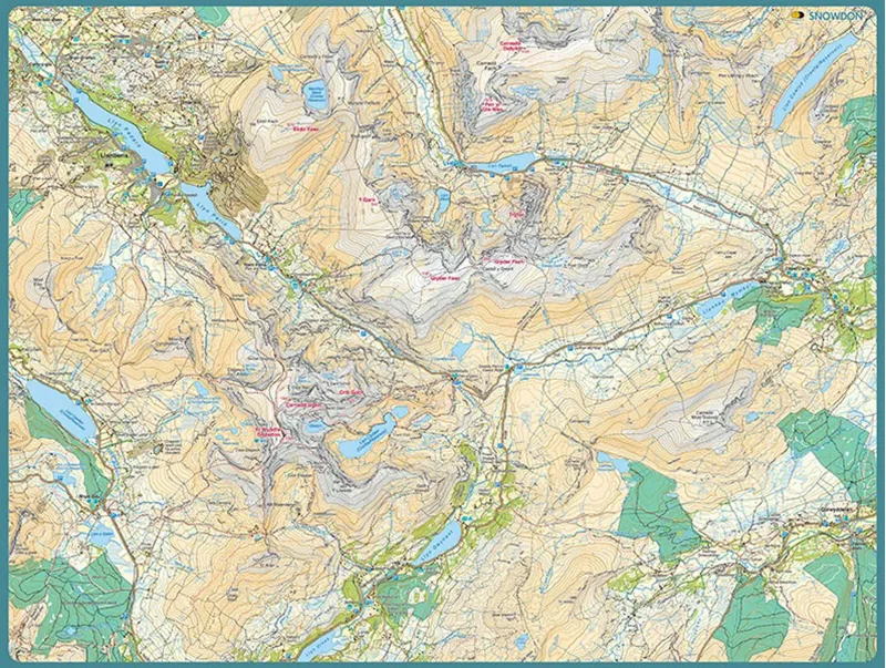 Harvey Snowdon Mazzle Map Jigsaw Puzzle-2