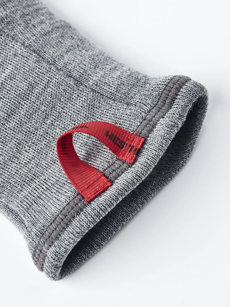 Hestra Gravita Merino Liner 5 Finger Glove in Grey-5