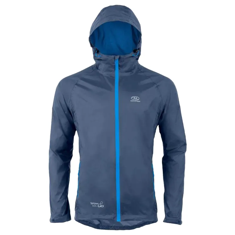Highlander Stow and Go Packaway Jacket Unisex in Navy