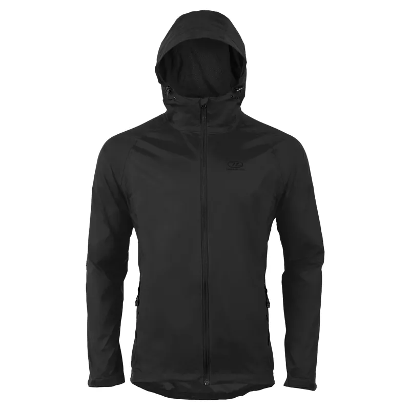 Highlander Stow and Go Packaway Jacket Unisex in Black