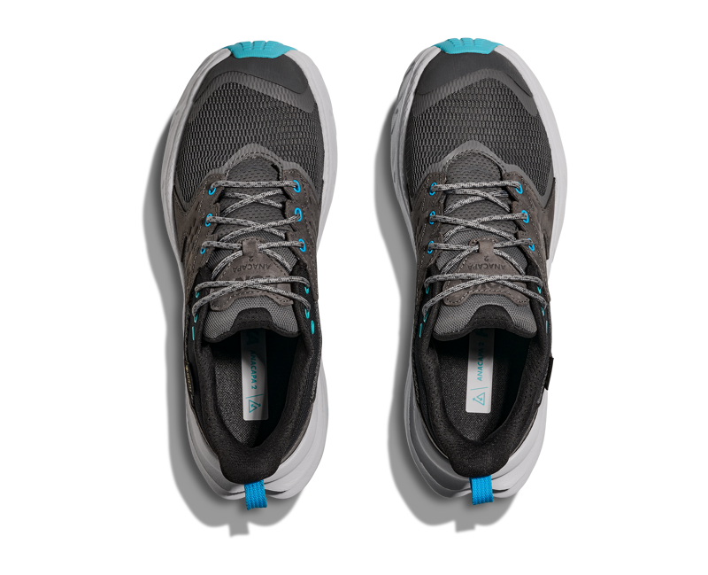Hoka Anacapa 2 Low GTX Hiking Shoes Womens in Satellite Grey/Sea Ice-6
