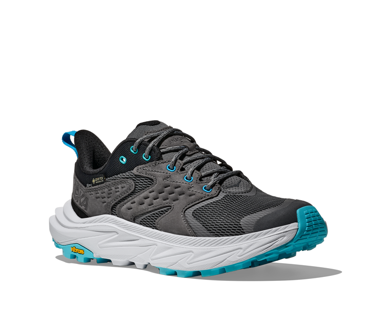 Hoka Anacapa 2 Low GTX Hiking Shoes Womens in Satellite Grey/Sea Ice-4